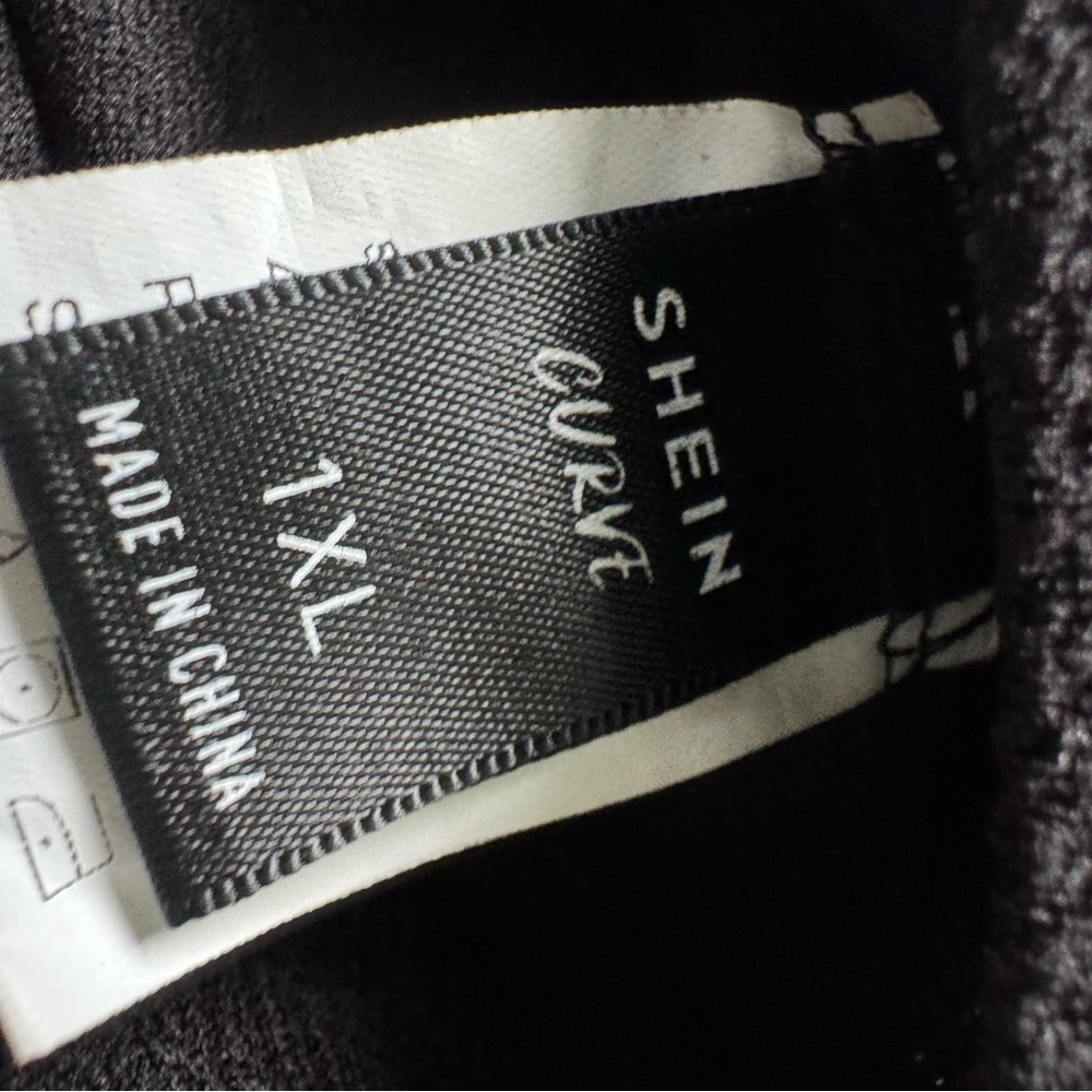 🔥 4 for $20 DEAL 🔥SHEIN Curve 1XL Black Two-Piece Set – - Picture 12 of 12